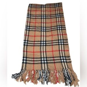 Beige‎ plaid Nova Check Scarf